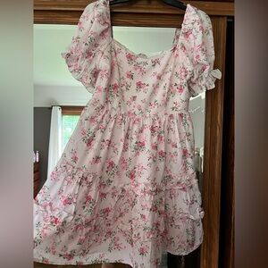Altar'd State Pink Floral Dress